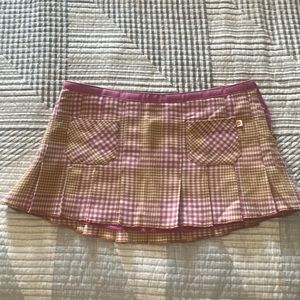 Y2K Vintage Hollister Plaid Pleated Miniskirt size 3